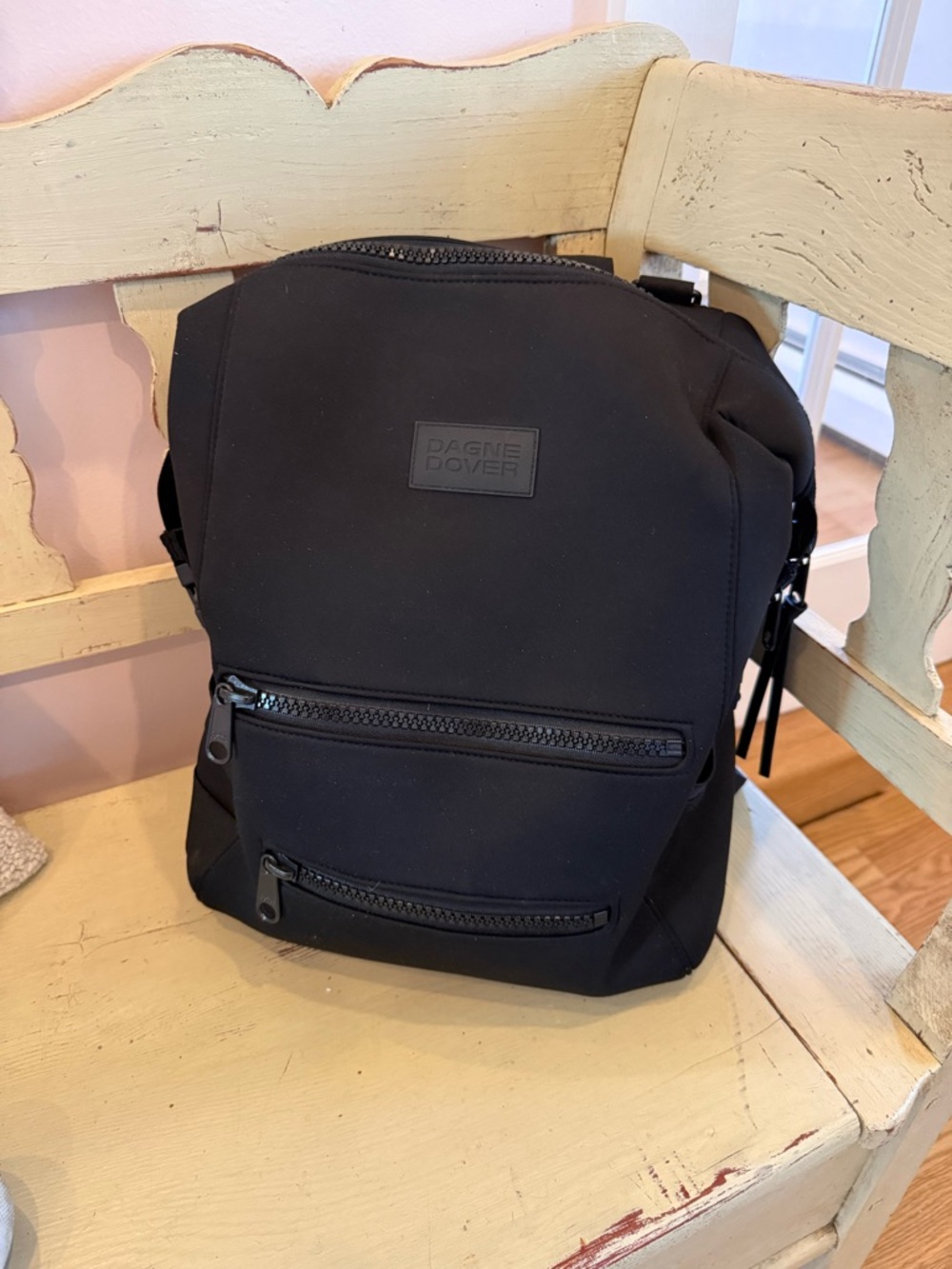 Dagne Dover Large Black Indi Diaper Bag Backpack